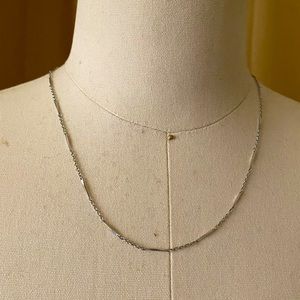 VINTAGE Monet 1955 Necklace Silver Toned Necklace